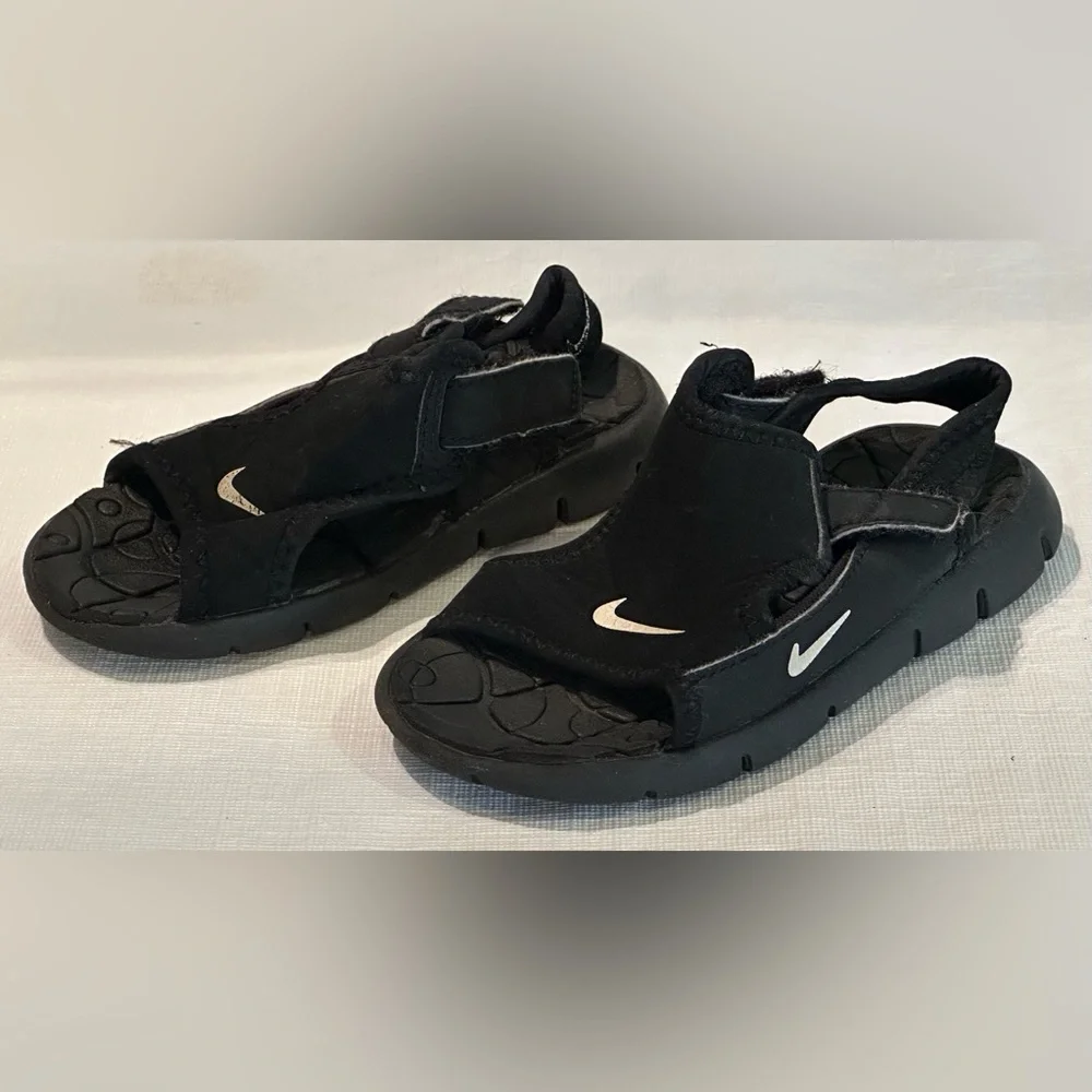 NIKE SANDALS 7 TODDLER BOYS KIDS FULL STRAP RUBBER FOAM SOLE NEOPRENE TOP POOL